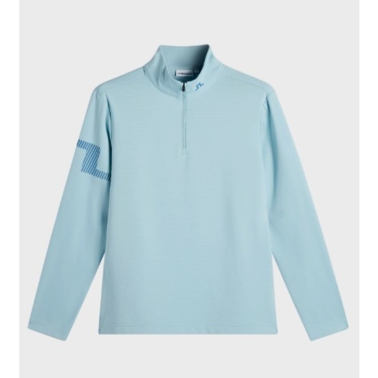 J.Lindeberg Heath Strike Mid Layer Mens Forget-Me-Not