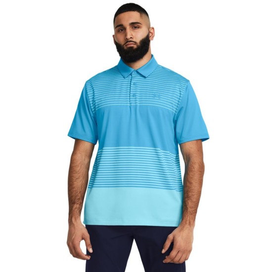 Men's Under Armour Playoff 3.0 Striped Polo