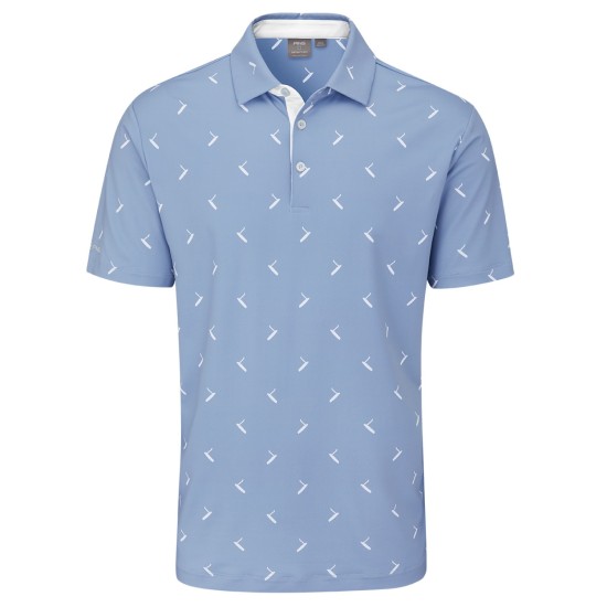 Ping Men's Gold Putter Printed Polo